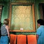 An empty frame where Rembrandt's ?The Storm on the Sea of Galilee? was stolen from the Isabella Stewart Gardner Museum. 